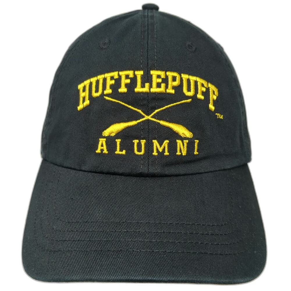 Harry Potter Baseball Cap Black One Size Hufflepuff Alumni Yellow Underbrim hat